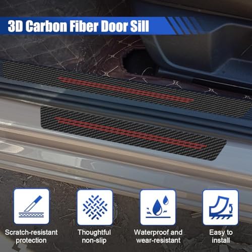 9PCS Car Door Sill Protector, Anti-Scratch Door Edge Guard - Image 3