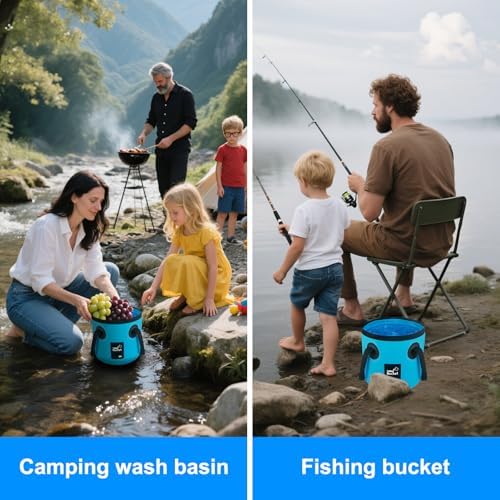 Car Wash Bucket 3.2 Gallon, Collapsible Bucket - Image 5