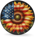 Rv Spare Tire Cover Wheel American Flag Sunflower Tire Covers Wheel Protectors by FengQuGou