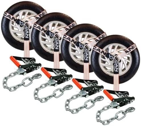 VULCAN Car Tie Down with Chain Anchors by VULCAN
