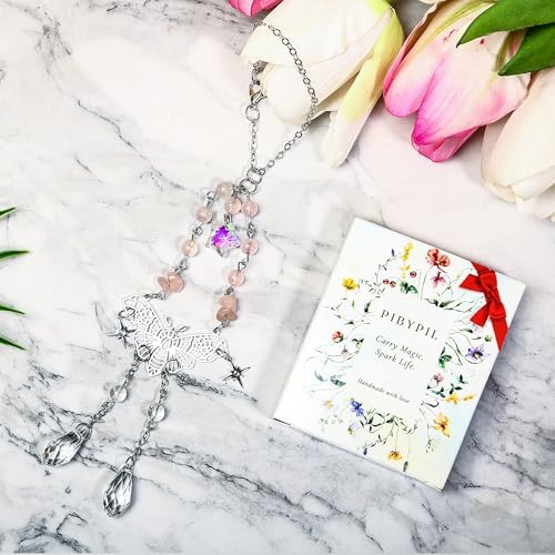 Car Rear View Mirror Accessories Car Hanging Ornament, Butterfly Boho Rearview - Image 2