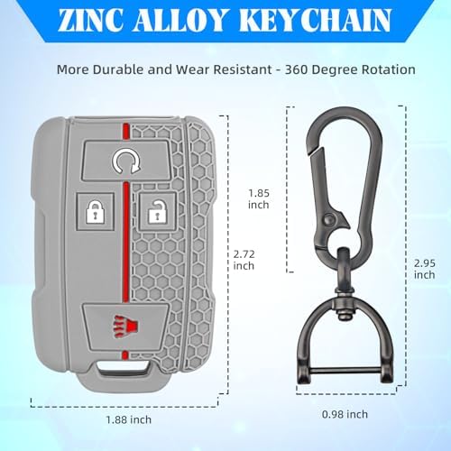 QBUC 2PCS for Chevrolet Key Fob Cover - Image 5
