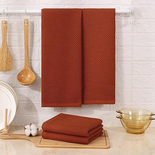 Kitinjoy 100% Cotton Waffle 8-Pack Kitchen Towels - Image 6