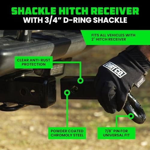 Rhino USA Recovery Combo Kit - 20ft Tow Strap & Hitch Receiver - Image 4