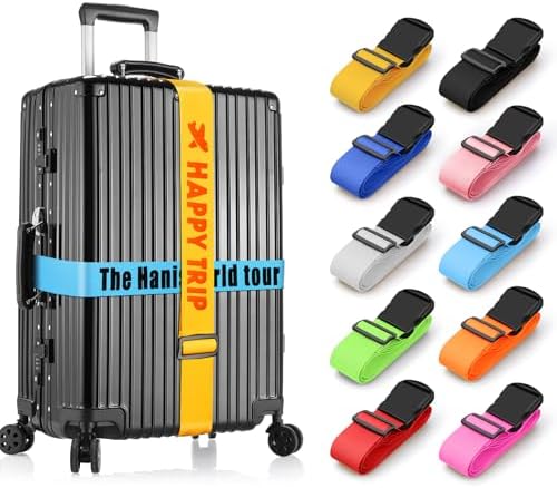 Personalised Luggage Straps for Suitcases, 10 Pieces by Custom