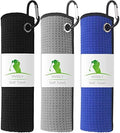 VIVIDLY 3 Pack 16"x16" Waffle Microfiber Golf Towels by VIVIDLY