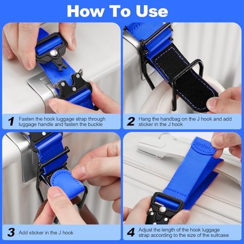 Luggage Hook Strap, J Hook for Luggage Strap Flight Attendant - Image 6