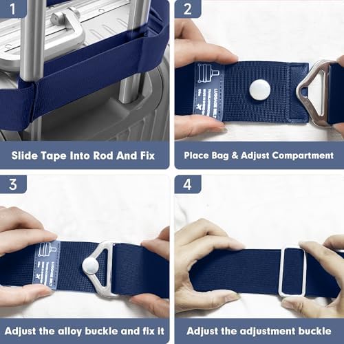 2-in-1 Travel Belt for Luggage Over Handle, Luggage Belt for Carry on Bag - Image 7