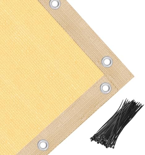 Amagenix 90% Shade Fabric 11'X 18' Sand Sun Shade Cloth - Image 5