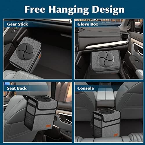 Femuar Car Trash Can Leak Proof Car Trash Bag Waterproof Car Garbage Can - Image 6