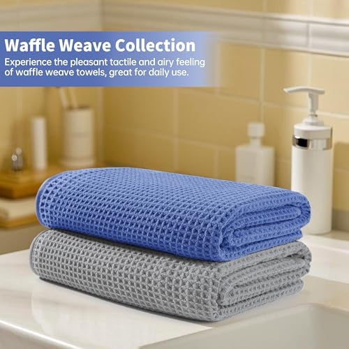 MICROFI New Microfiber Waffle Bath Towels, 2 Pieces, Fast Drying, Lint Free 430 - Image 6