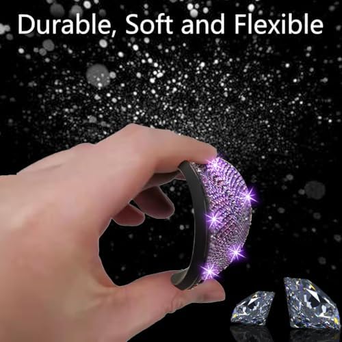 NBTEPEM 4pcs Bling Car Cup Holder Coaster, 2.75 inch Anti-Slip Shockproof - Image 4
