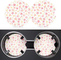 2 Pack Car Cup Holder Coaster, 2.63 inch Anti Slip Insert Absorbent Ceramic Car by Heainaiyoo