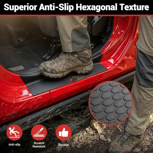 Door Sill Guards Kit Fit for 2018-2026 Jeep Wrangler JL Unlimited, Door Sill - Image 2