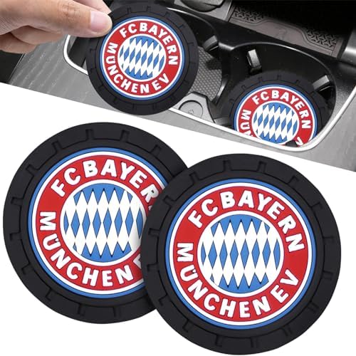 Cup Holder Insert Coaster for Bayern Munich UEFA Fans, Anti Slip Car Cup by Tuzinano
