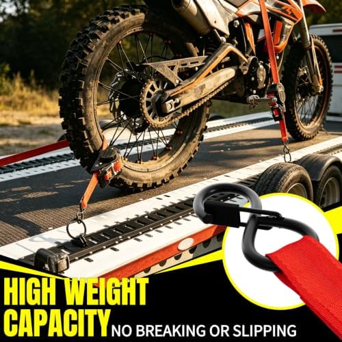 Retractable Ratchet Straps, Motorcycle, Pickup Truck - Image 2