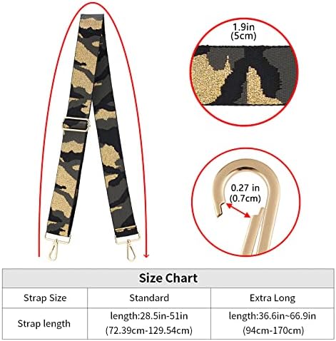 ZOOEASS Wide Shoulder Strap Adjustable Replacement Belt Crossbody Canvas Bag - Image 4
