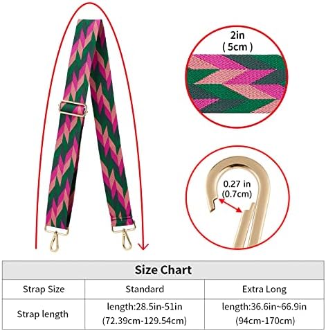 ZOOEASS Wide Shoulder Strap Adjustable Replacement Belt Crossbody Canvas Bag - Image 3
