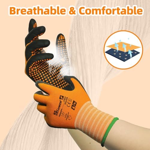 Schwer 6 Pairs Safety Work Gloves - Image 4