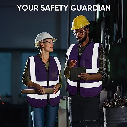 TICONN High Visibility Reflective Safety Vest - Image 6