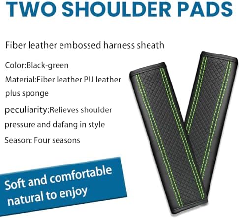 Osilly 2PCS Fiber Leather Seat Belt Shoulder Pads - Image 4