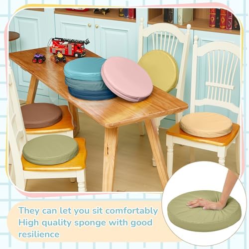 Juexica 8 Pcs Floor Cushions Kids, Advanced Color, 13.8 x 13.8 x 2 Inch - Image 6