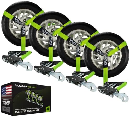 VULCAN Car Tie Down with Snap Hooks by VULCAN