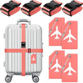 Weewooday 8 Pcs Luggage Straps Suitcase Tags Set by Weewooday