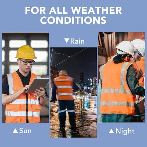 XPCARE Reflective Safety Vests For Women Men, High Visibility Security Vest - Image 6