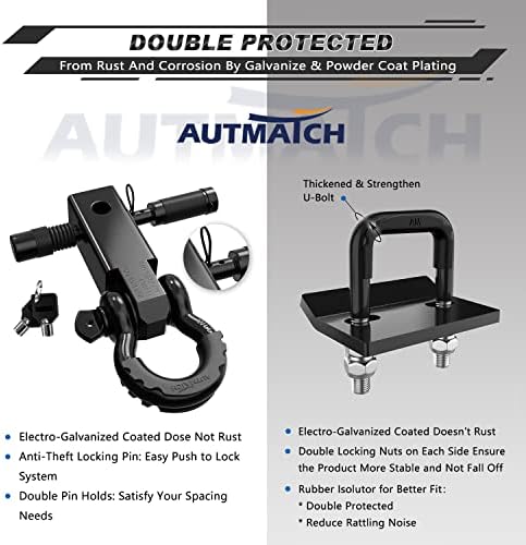 AUTMATCH Shackle Hitch Receiver 2 Inch - Image 5