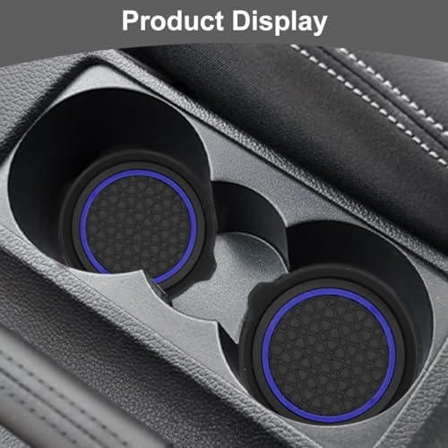 HZEL 4PCS 2.75 Inch PVC Car Cup Holder Coasters - Image 6