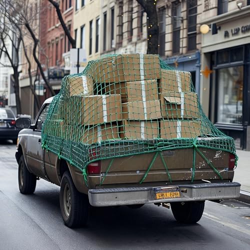 SATINIOR 5 x 8 ft Heavy Duty Cargo Net Truck Bed Network Cover - Image 5