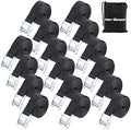 Cartman 1 in x 12 ft Lashing Straps, 16 Pack, 600 lb Break Strength by CARTMAN