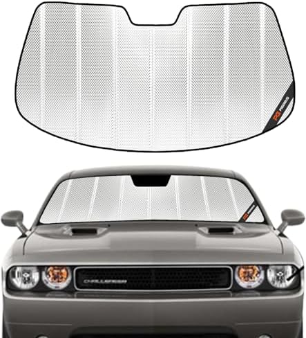 Pigenius Windshield Sun Shade for Dodge Challenger 2008-2014. Reflective by Pigenius