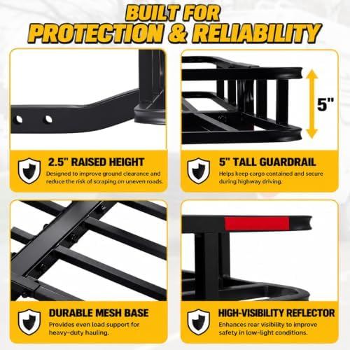 Hitch Cargo Carrier, Fits 2" Hitch Receiver - Image 4