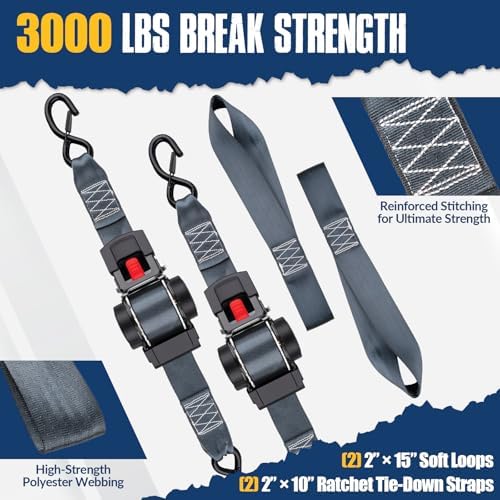 Fight Free Retractable Ratcheting Straps - Image 3