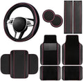 NBTEPEM 10 Pcs Car Floor Mats Full Set Car Accessories, Microfiber Leather by NBTEPEM