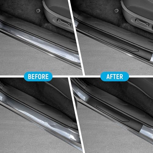 ZZEQYG 4 Pcs ABS Material Door Sill Protector Compatible - Image 2