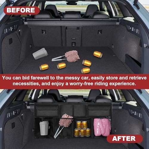 Trunk Organizer with 8 Storage Pockets, Large Capacity Car Storage Bag - Image 6