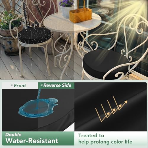 Summsun Outdoor Bistro Chair Cushions Set of 4 - Image 3