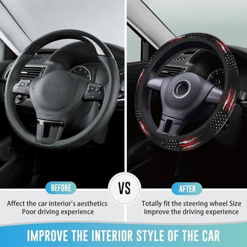 Steering Wheel Cover 15 Inch Breathable Anti Slip - Image 3
