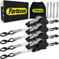 Retractable Ratchet Straps, Motorcycle, Pickup Truck by Fortexus