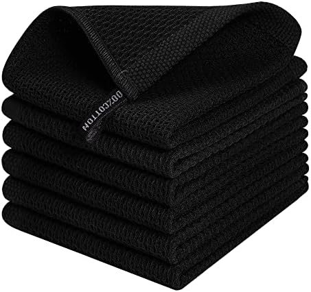 Kitinjoy 100% Cotton Waffle 6-Pack Kitchen Towels by Kitinjoy