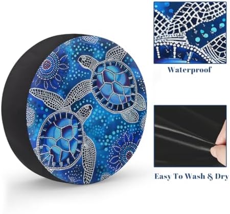 Turtle Spare Tire Cover Waterproof Dust-Proof Spare Wheel Covers - Image 4