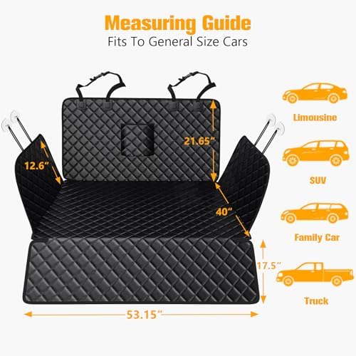 PETICON SUV Cargo Liner for Dogs, PU Leather Trunk Cover - Image 3