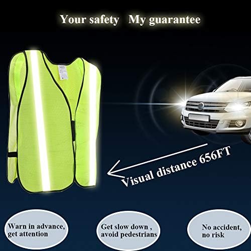 SIFE 10 Pack High Visibility Reflective Safety Vest, Made from Breathable and - Image 5