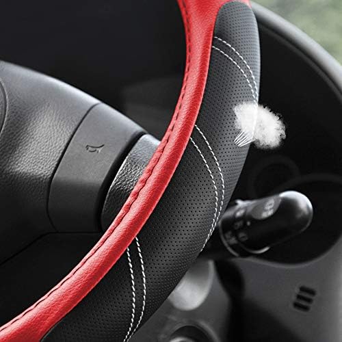 Elantrip Leather Steering Wheel Cover 15 1/2 to 16 inch Universal Large Grip - Image 3