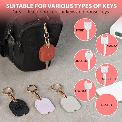Leather Remote Key Fob Sleeve for Broken Car Key Loop Replacement - Image 5