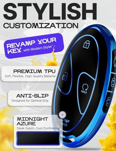 Lucrum Compatible with Hyundai Key Fob Cover & Keychain - Image 3