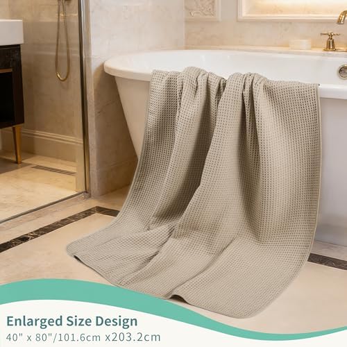 MICROFI Microfiber Waffle Bath Sheet, Quick Dry, Lint Free, 40 x 80 inches - Image 5